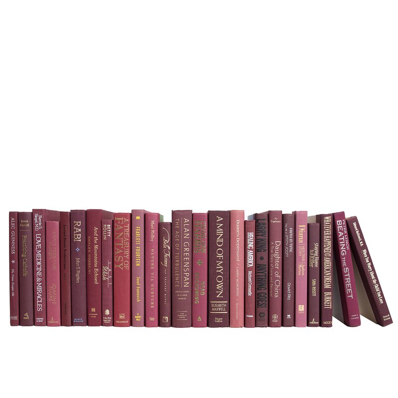 Modern Bordeaux | Decorative Books | Books by The Foot & Color | Free Shipping