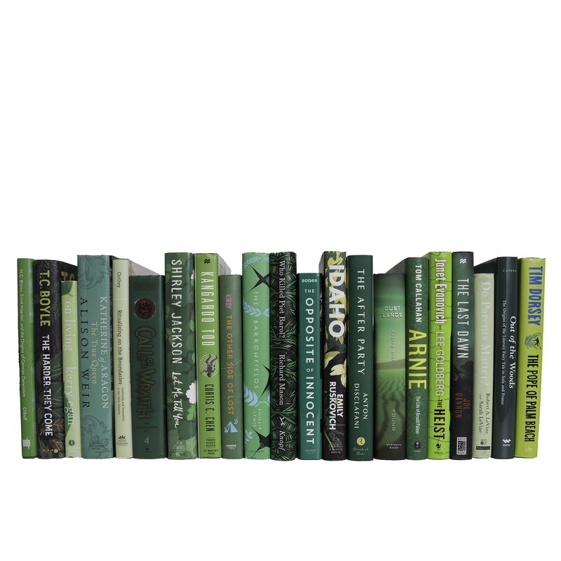 Modern Fern Dust Jackets | Decorative Books | Books by The Foot & Color | Free Shipping