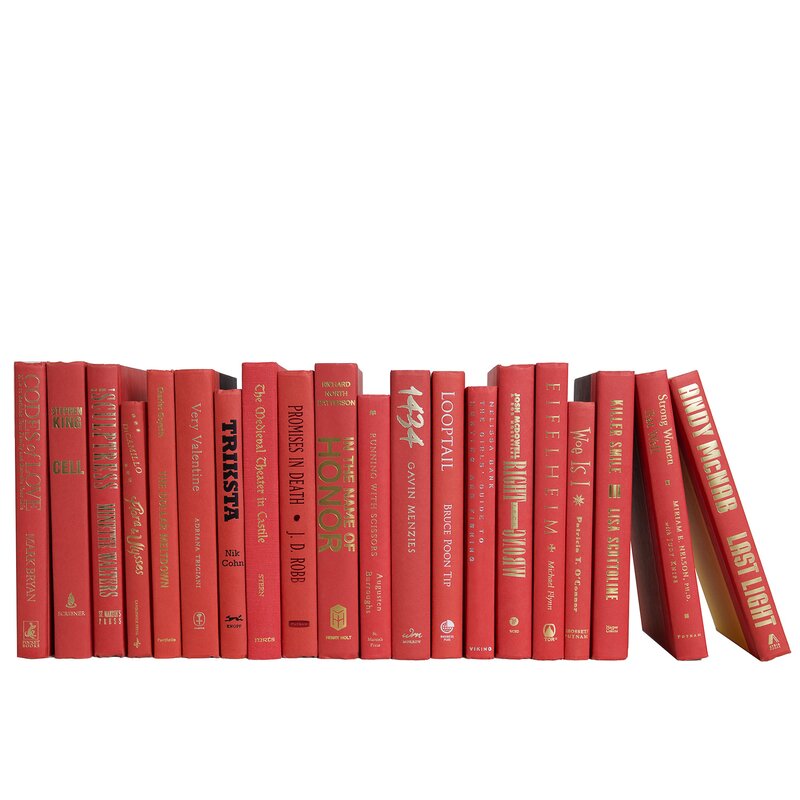 Gala Red | Decorative Books | Books by The Foot & Color | Free Shipping