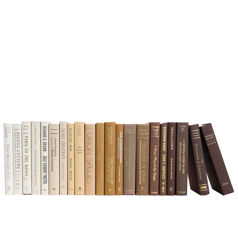 Modern Latte Ombre | Decorative Books | Books by The Foot & Color | Free Shipping