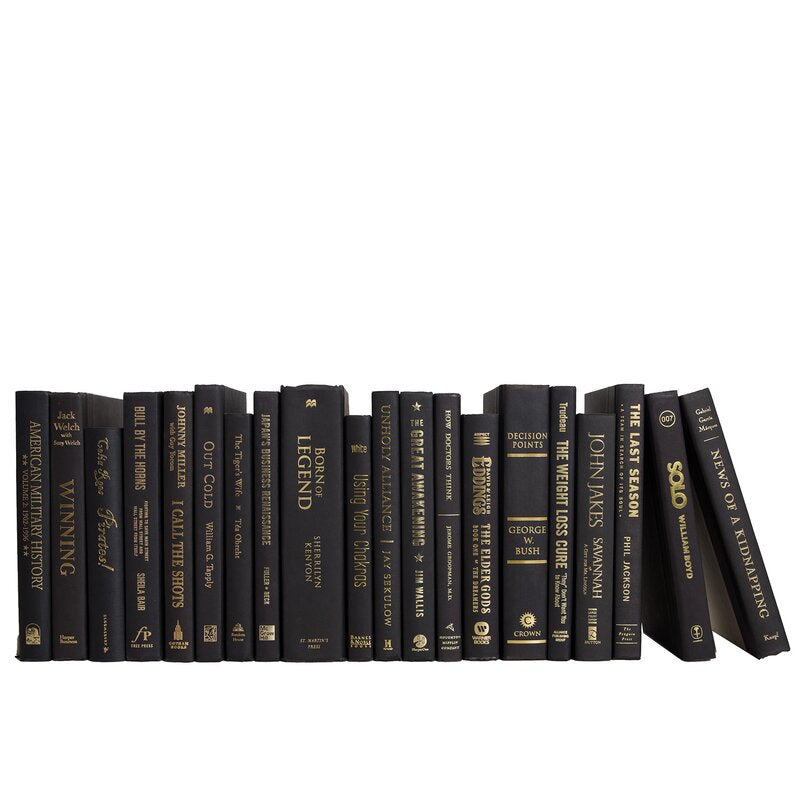 Basic Black | Decorative Books | Books by The Foot & Color | Free Shipping