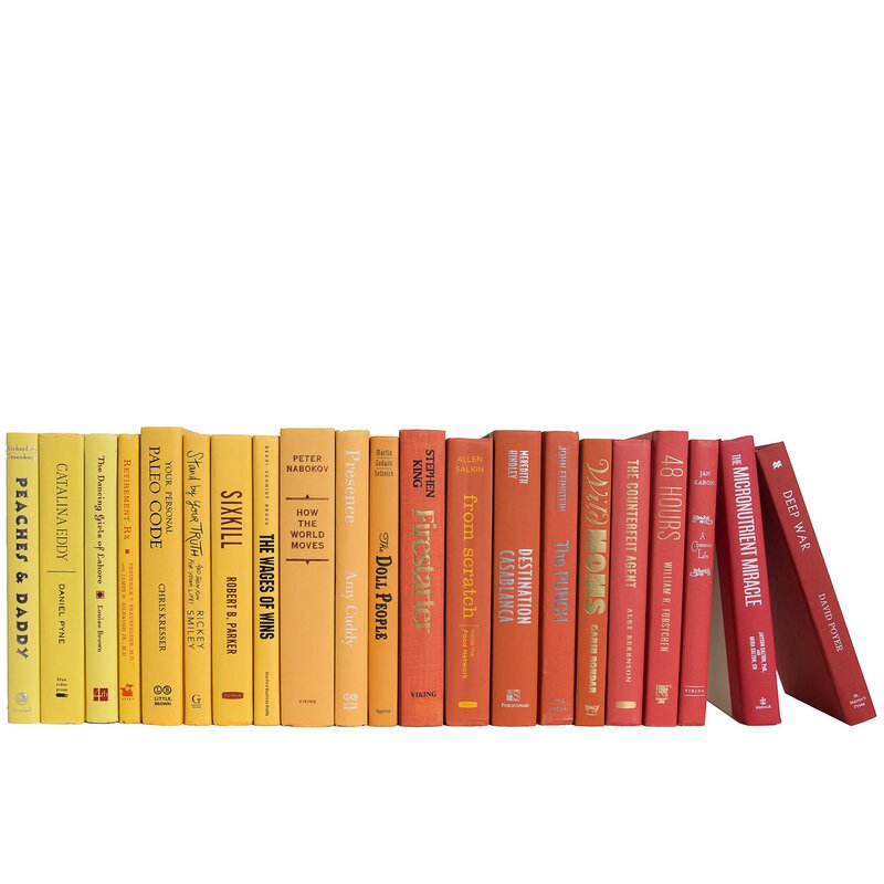 Modern Sunset Ombre | Decorative Books | Books by The Foot & Color | Free Shipping